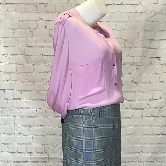 L’agence Pink Long Sleeve Blouse GUC Size 8 - Picture 2 of 13